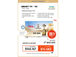 SMART TV TCL 55"