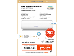 Aire Acondicionado Split | Hyundai 3200