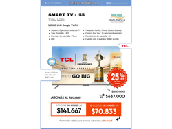 SMART TV TCL 55"
