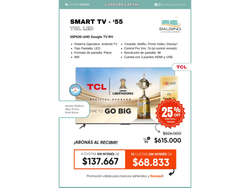 SMART TV TCL 55"
