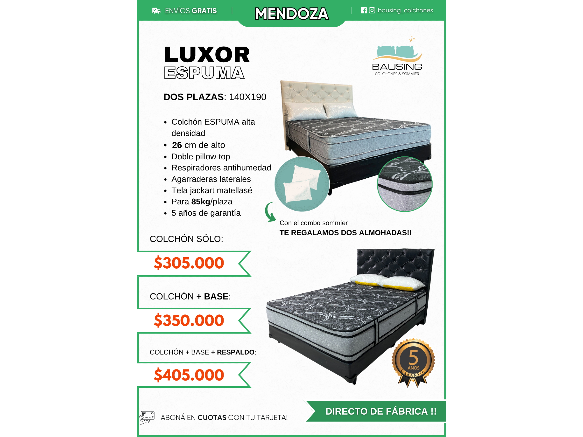 Lúxor Espuma