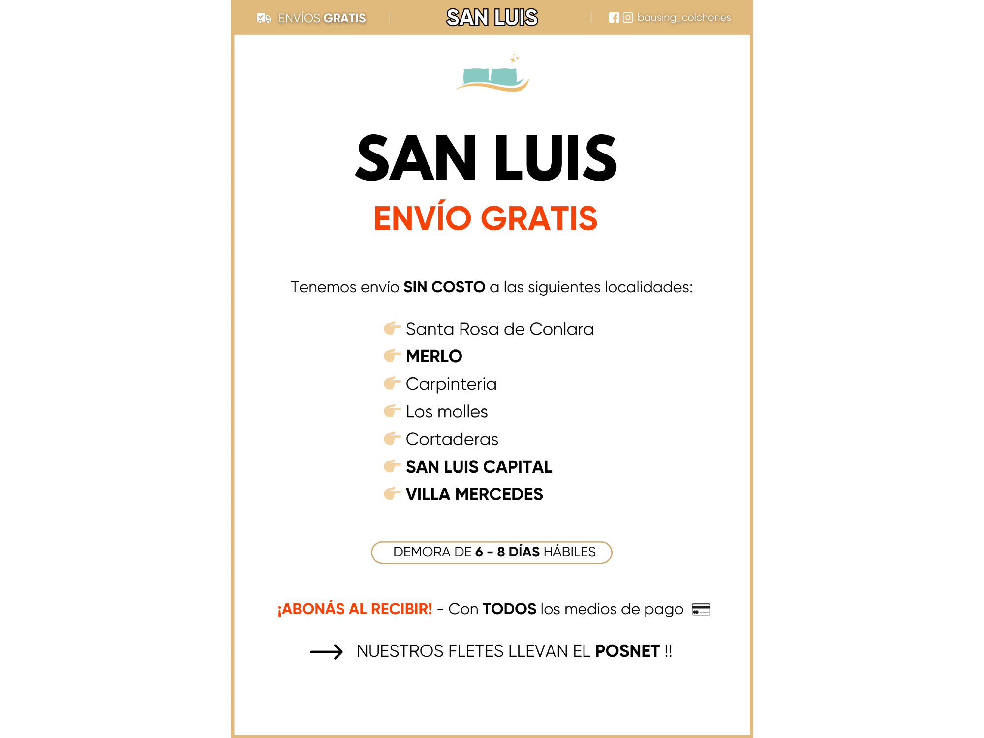 INFO - ENVÍO / SAN LUIS