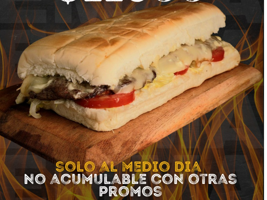 lomo simple y gaseosa