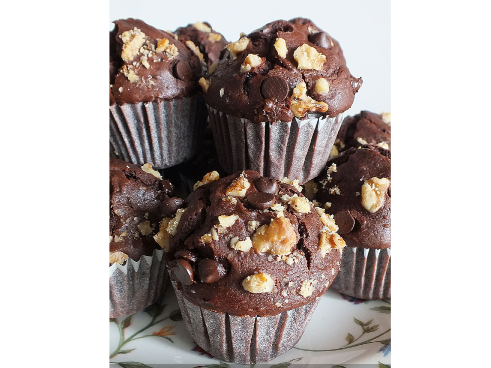 Muffins de Cacao c/nueces 