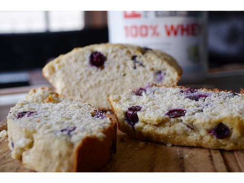 Budin de Vainilla con arandanos