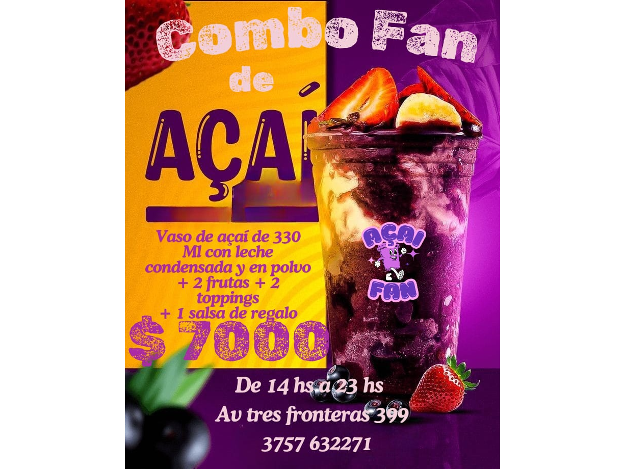 Vaso de 300 ML Combo Fan