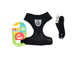 Pechera Para Perro NEGRO GRANDE