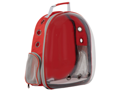 Mochila transportadora para perro ROJO