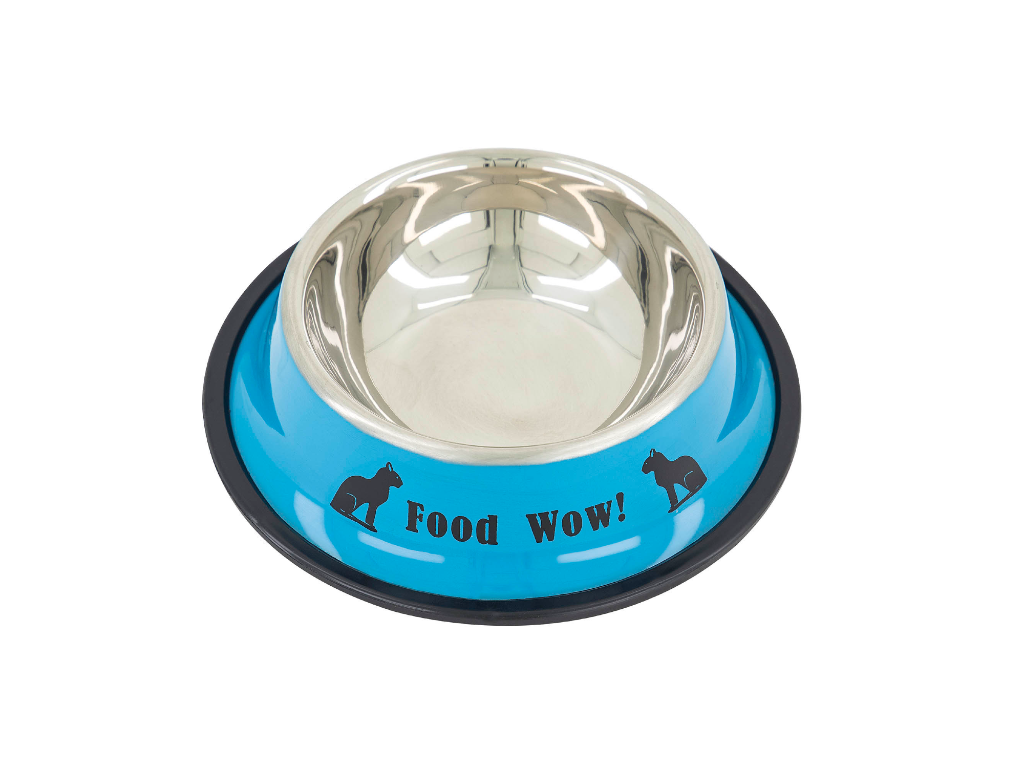 Plato Para Perro de Acero inoxidable De color 27 onzas AZUL