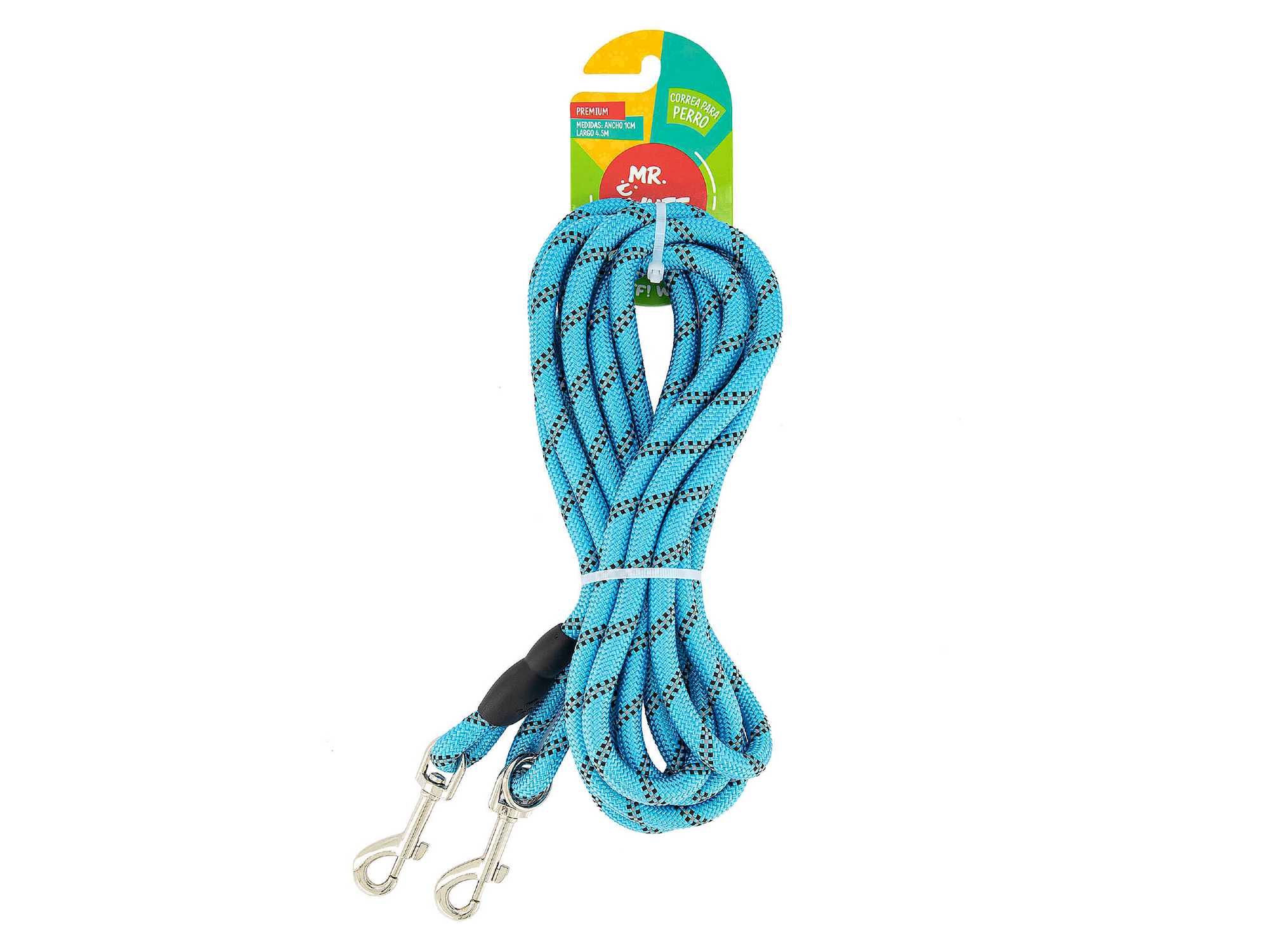 Correa Para 2 Perros Doble Gancho AZUL