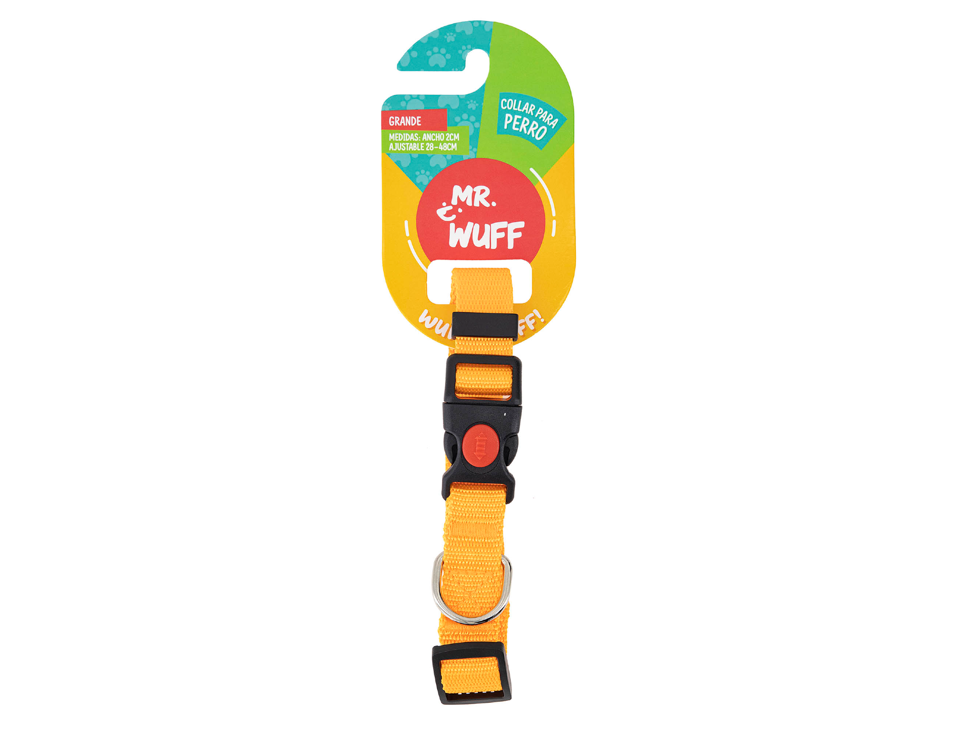 Collar Para Perro NARANJA GRANDE