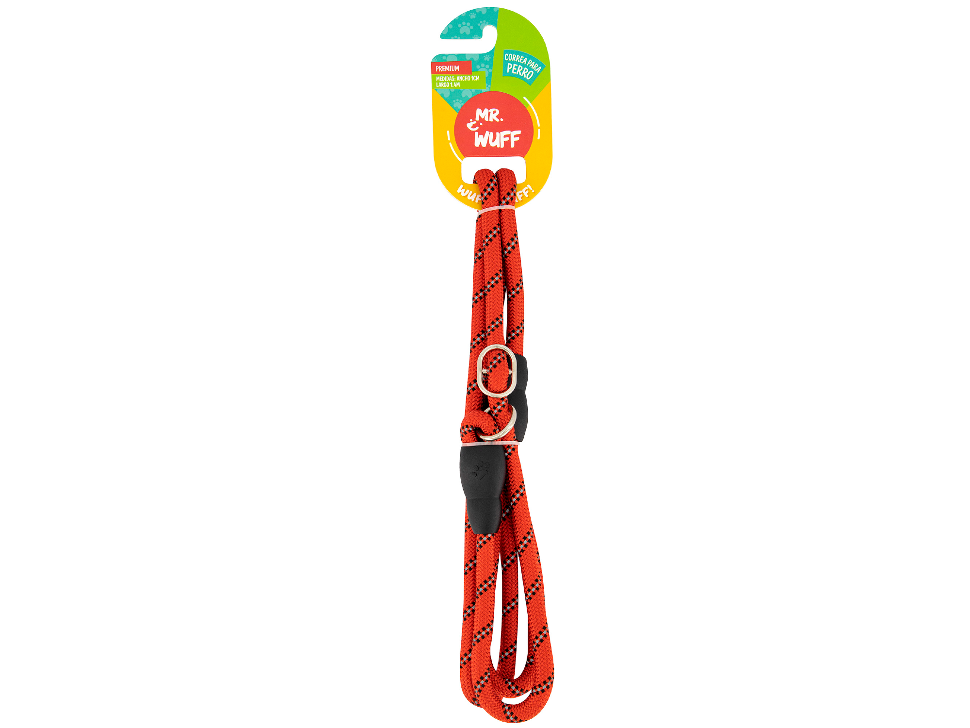 Correa Para Perro De Collar Ajustable ROJO