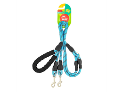 Correa Para 2 Perros Doble Gancho AZUL