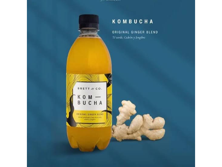 KOMBUCHA HIBISCUS Y YERBA MATE 500 ML - BRETT