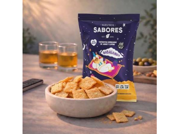 TOSTADITAS HORNEADAS BABAGANUSH - NUESTROS SABRES