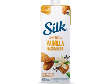 LECHE VEGETAL ALMENDRA SABOR VAINILLA S/AZUCAR 1L - SILK