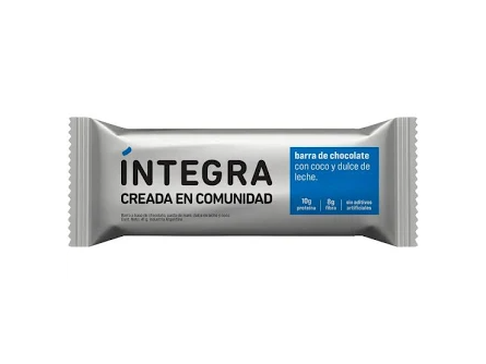 BARRA CHOCOLATE - COCO Y DULCE DE LECHE - INTEGRA