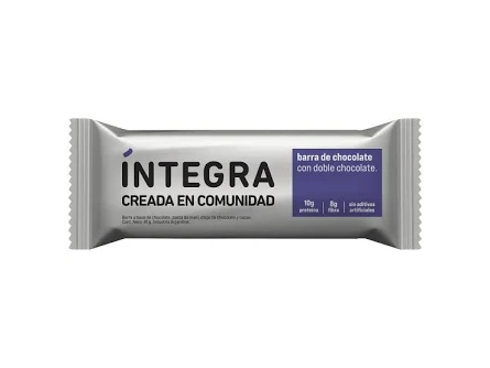 BARRA DE CHOCOLATE - DOBLE CHOCOLATE - INTEGRA
