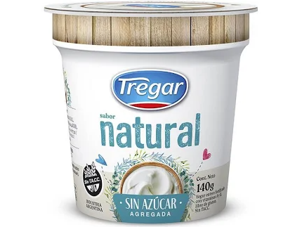 YOGUR - NATURAL SIN ENDULZAR 140GR - TREGAR