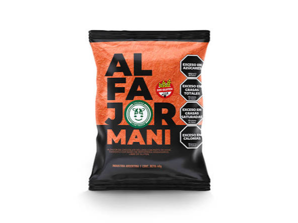 ALFAJOR - RELLENO DE MANI - FELICES LAS VACAS