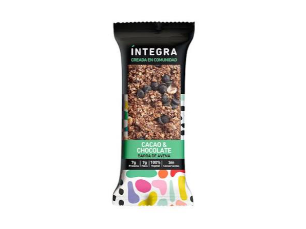 BARRA DE AVENA  - CACAO Y CHOCOLATE - INTEGRA