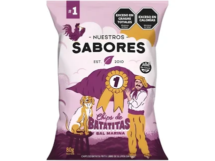 CHIPS DE BATATA Y SAL MARINA - NUESTRO SABORES