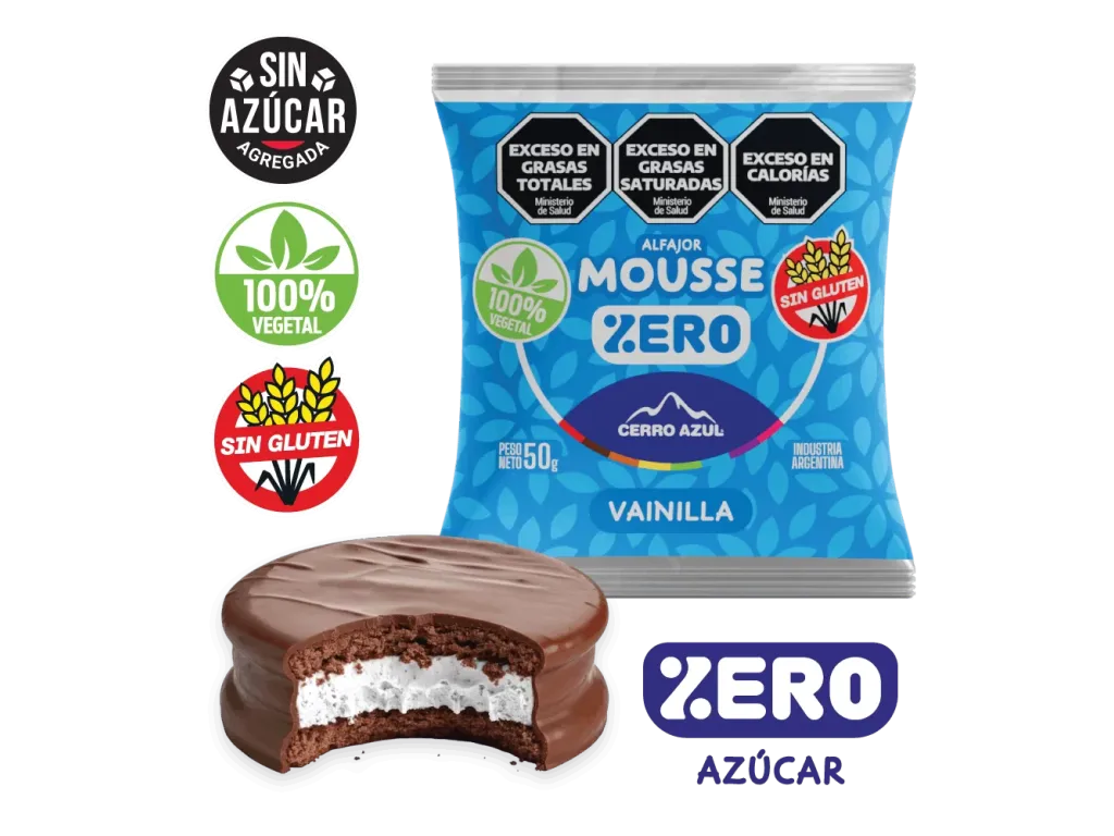 ALFAJOR - MOUSSE VAINILLA ZERO
