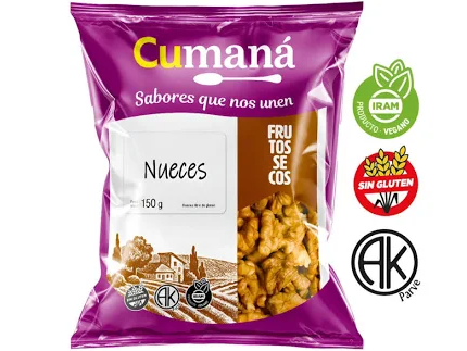 NUEZ MARIPOSA 150 GR S/GLUTEN - CUMANA