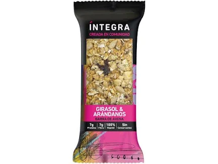 BARRA DE AVENA - GIRASOL Y ARANDANO -INTEGRA