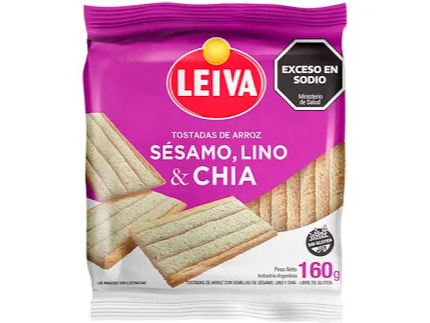 TOSTADAS ARROZ CHIA LEIVA