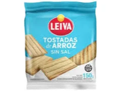 TOSTADAS ARROZ SIN SAL- LEIVA