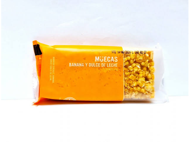 BARRA - BANANA Y DULCE DE LECHE - MUECAS