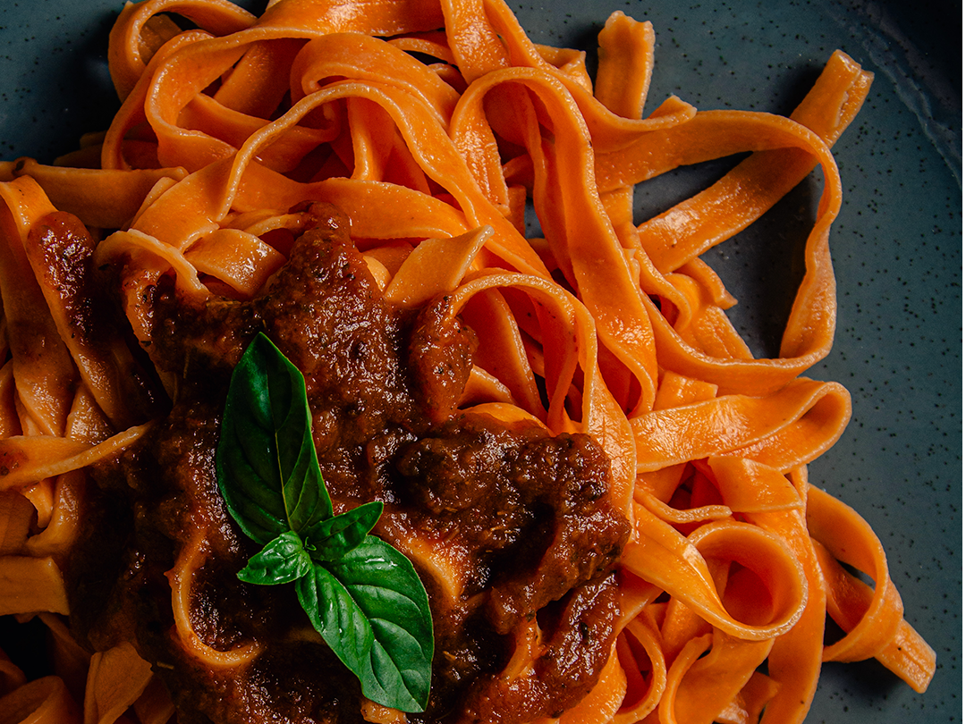 Tallarines de pimiento