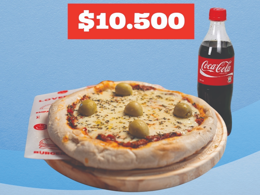 MUZZA INDIVIDUAL + BEBIDA 500ML