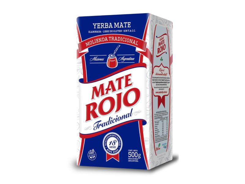 Pack cerrado Mate Rojo Tradicional 1kg