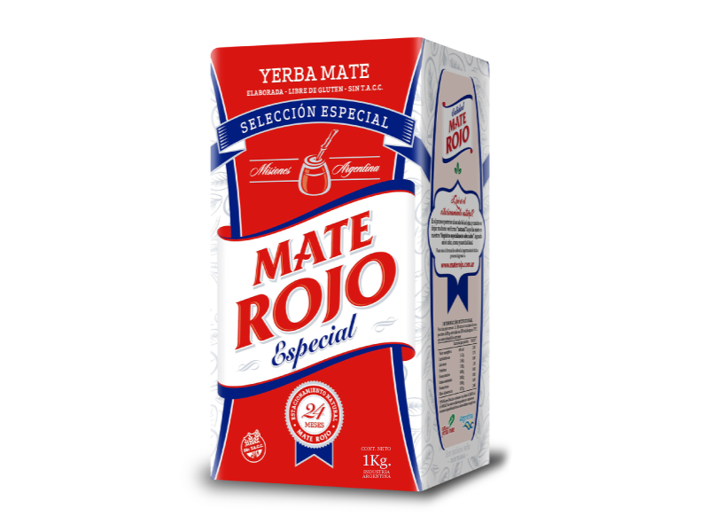 Pack cerrado Mate Rojo SE 1kg