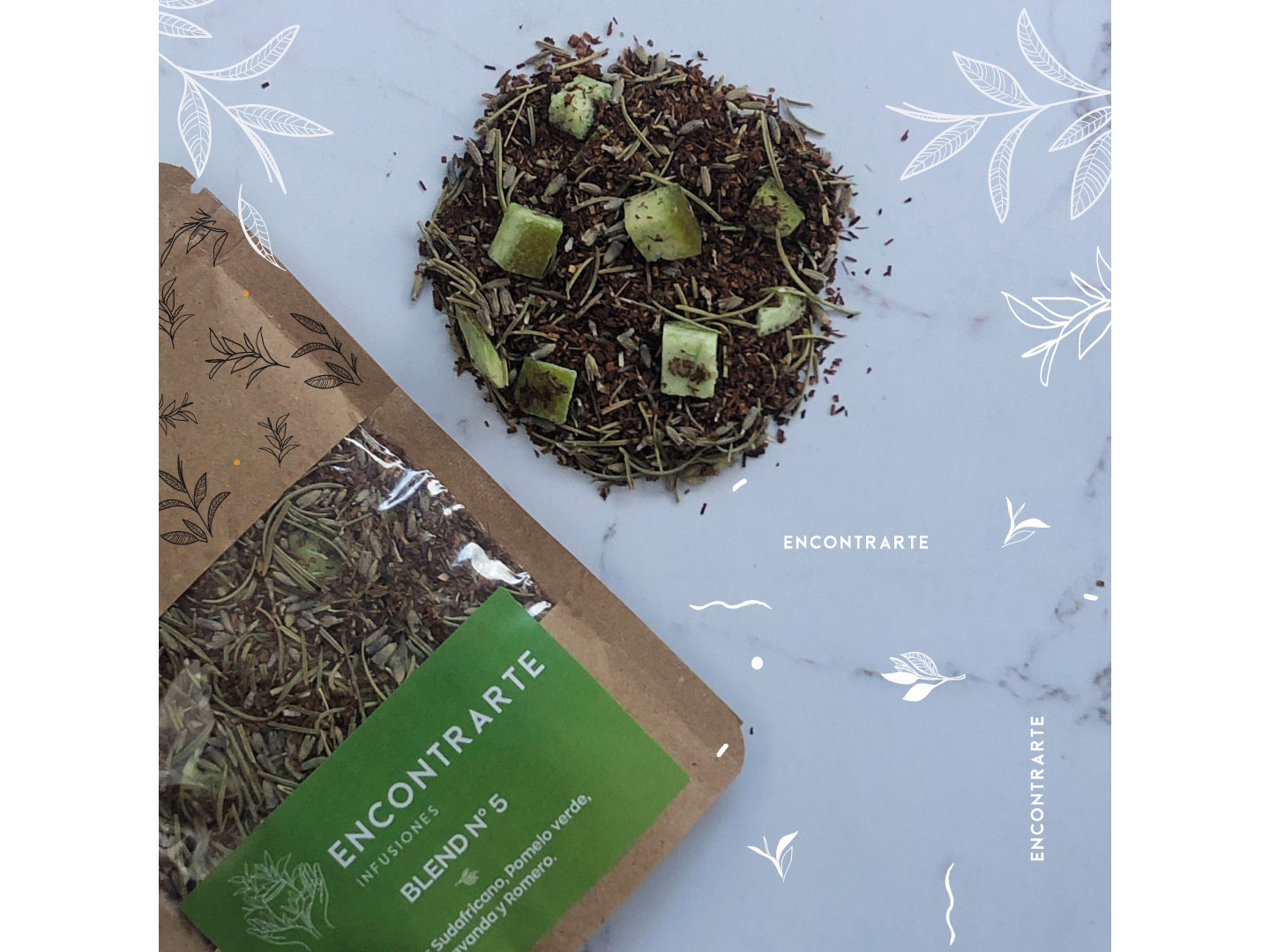 BLEND N° 5 Rooibos Sudafricano, Pomelo verde, Lavanda y Romero