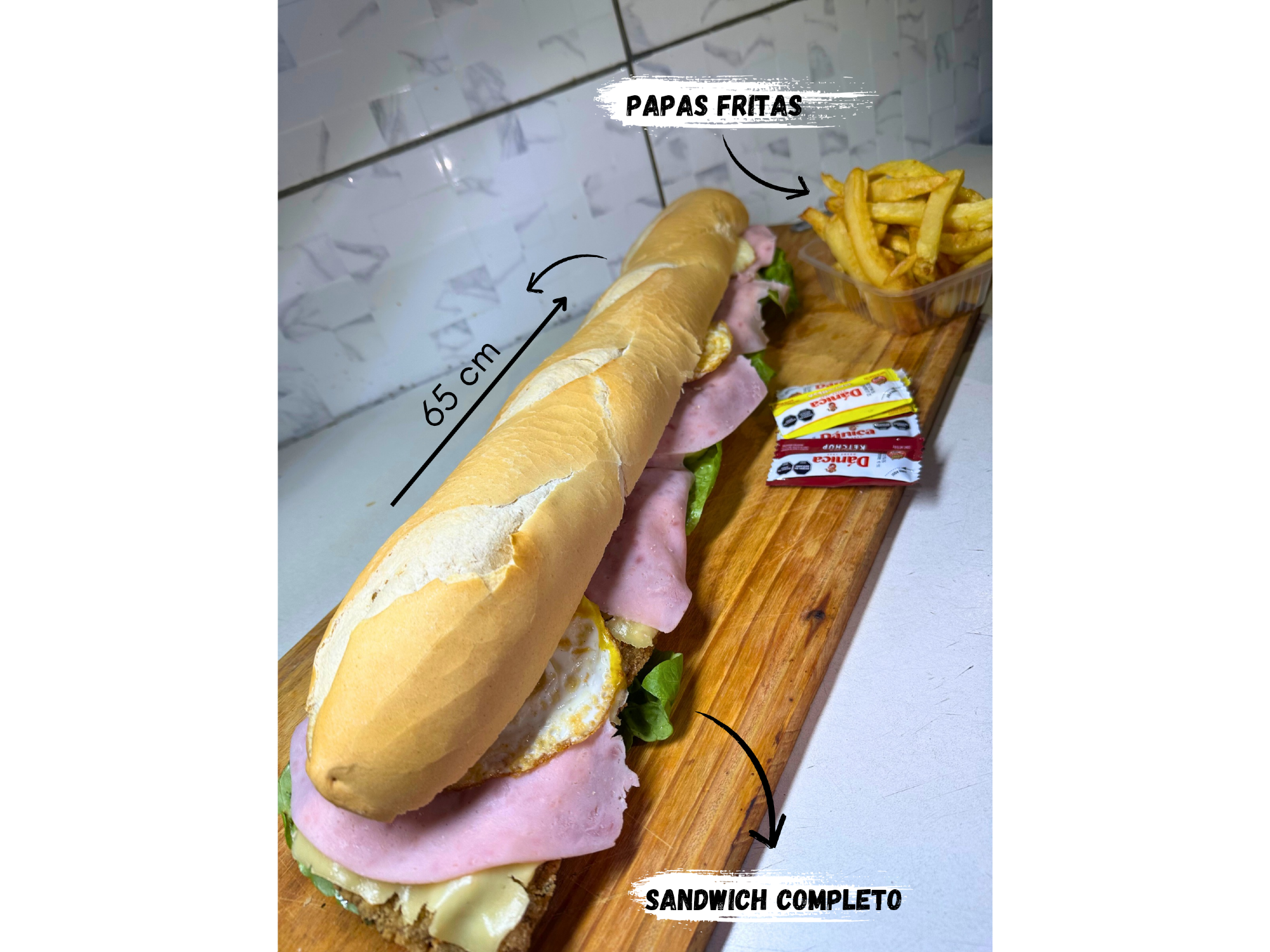 SÁNDWICH COMPLETO XXL (65CM)