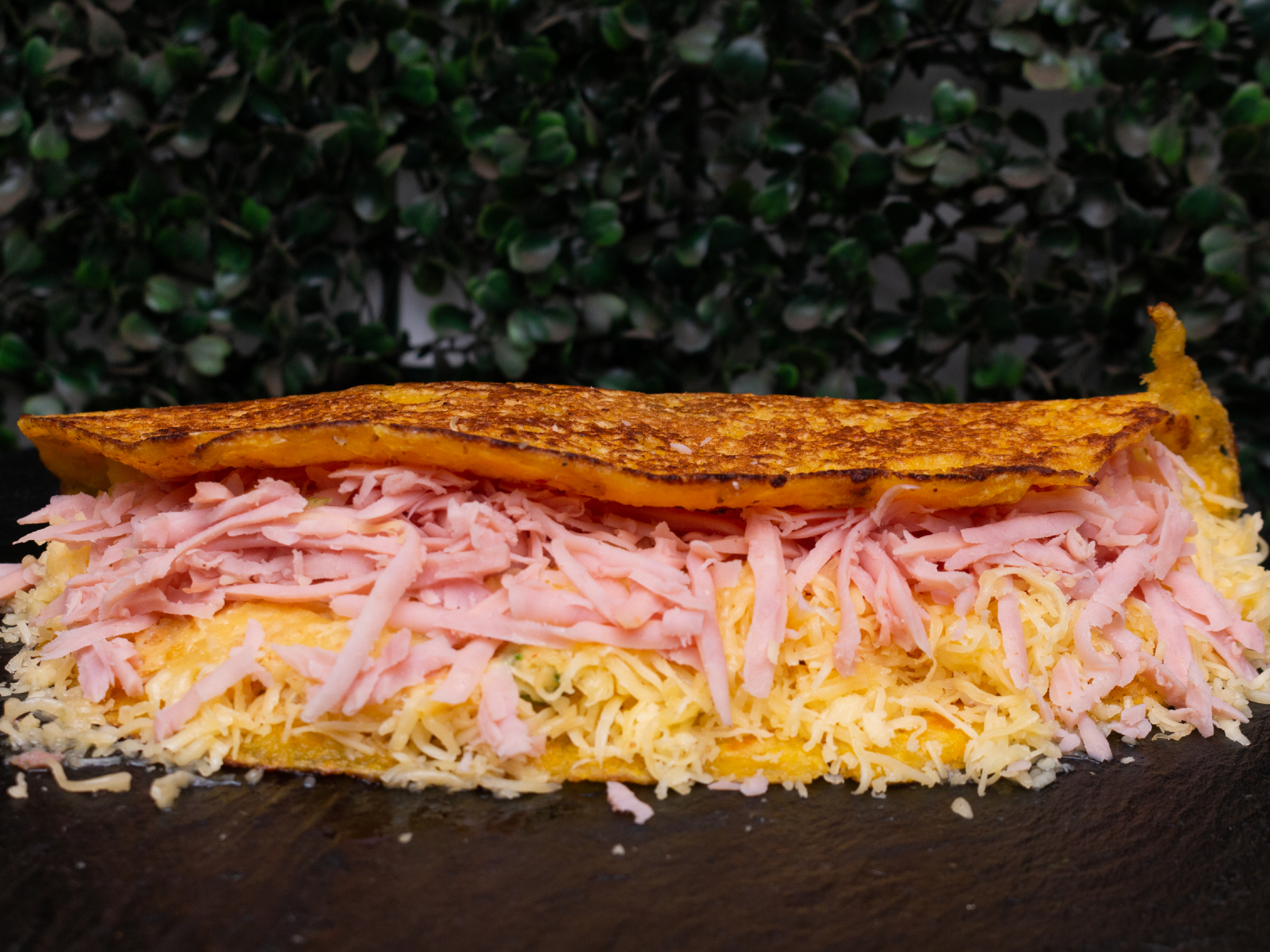 Cachapa Jamón y Queso de bogota arepas