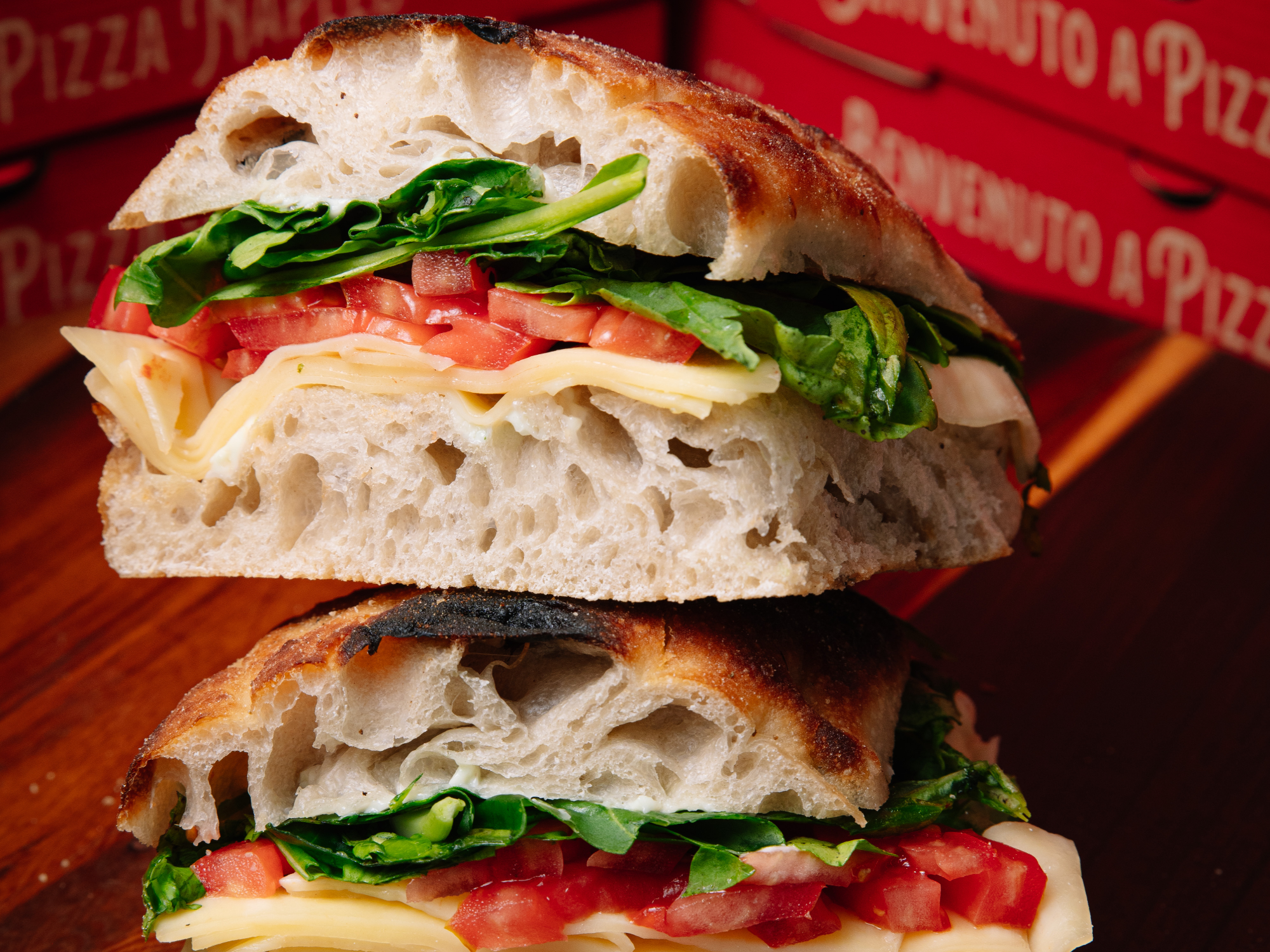 Sándwiches Focaccia Rúcula