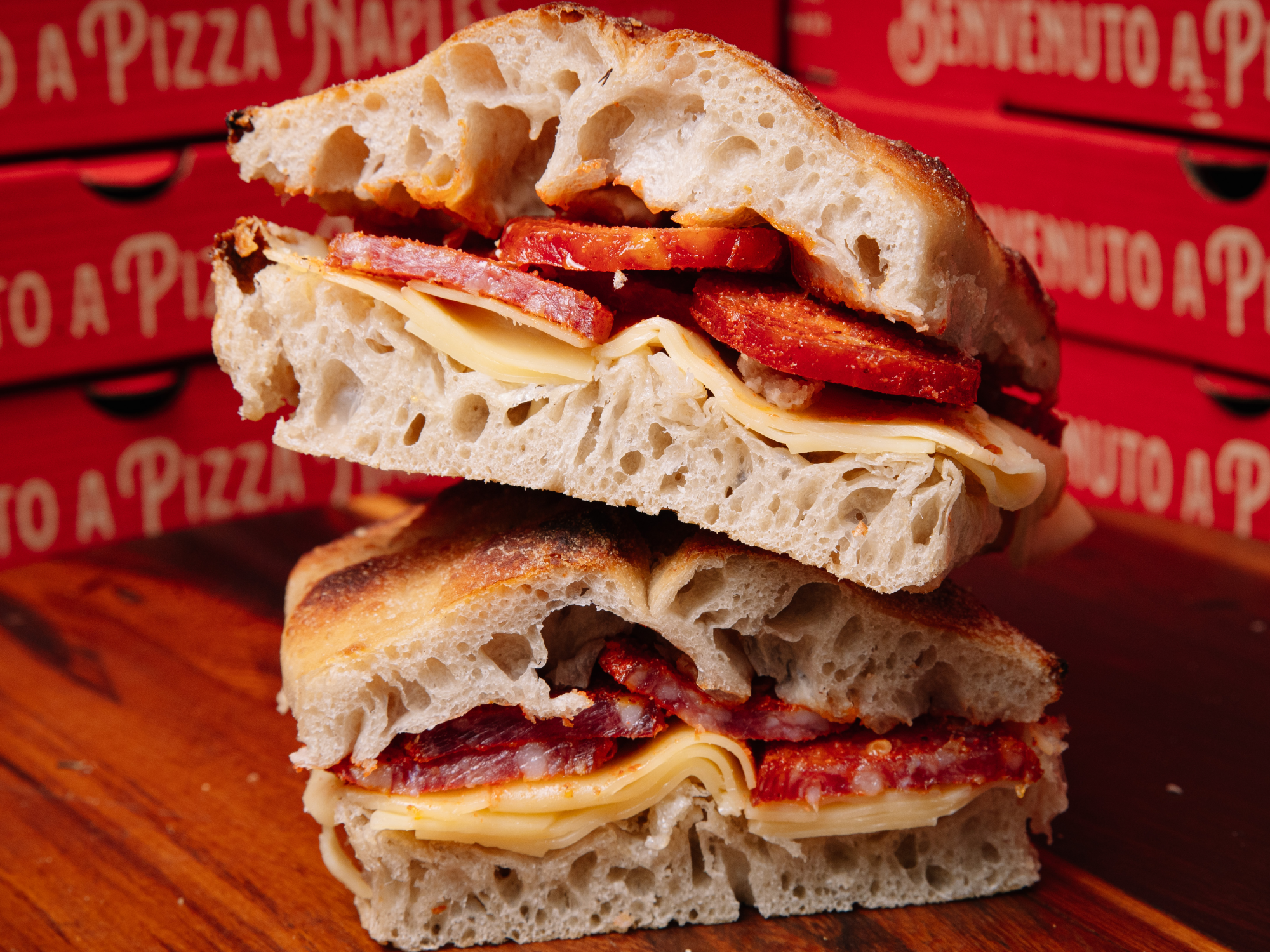 Sándwiches Foccaccia Salame