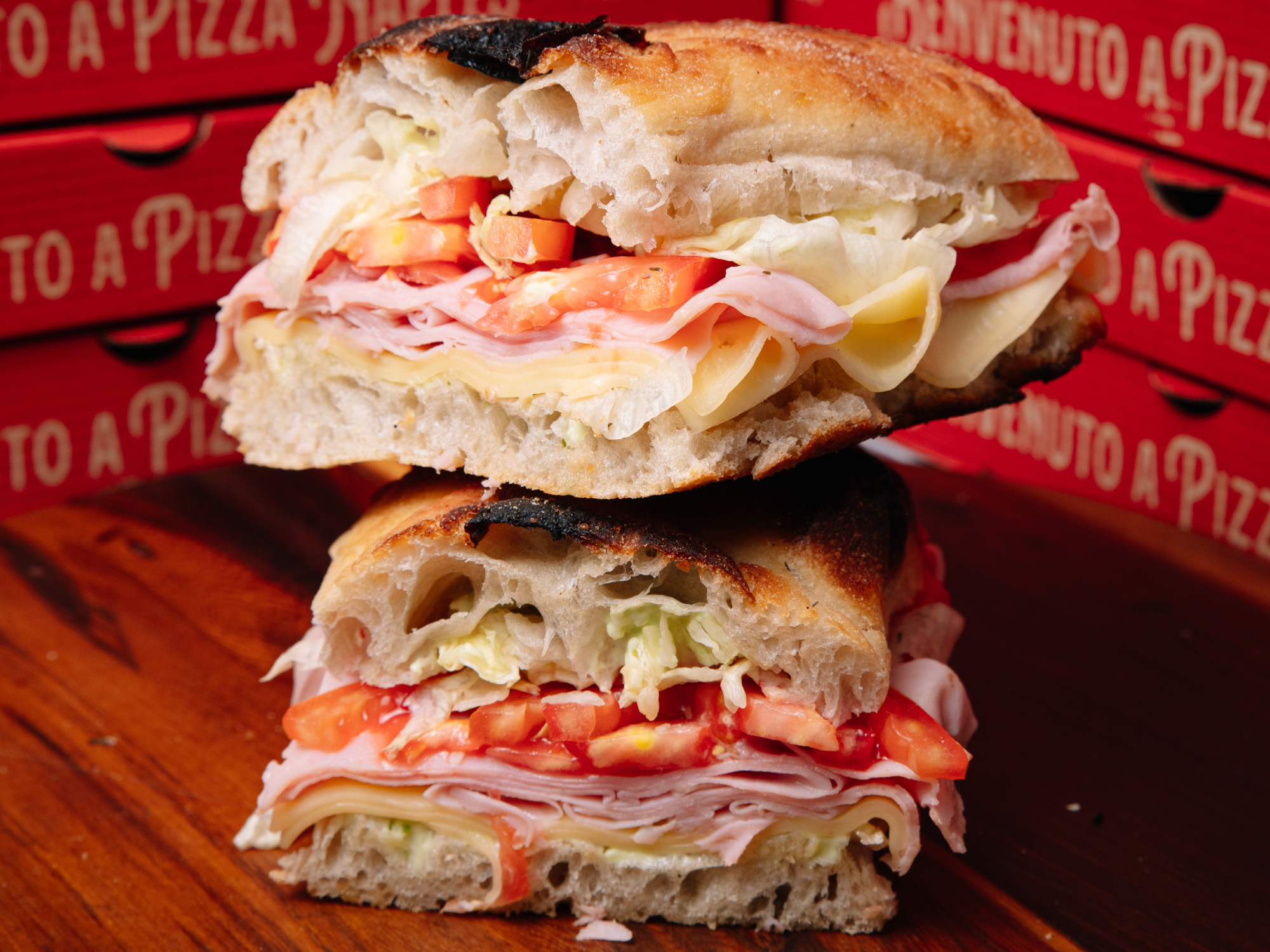 Sándwiches Focaccia Cocido