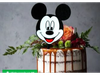 Adorno para tarta Mickey Mouse 10cm alto.