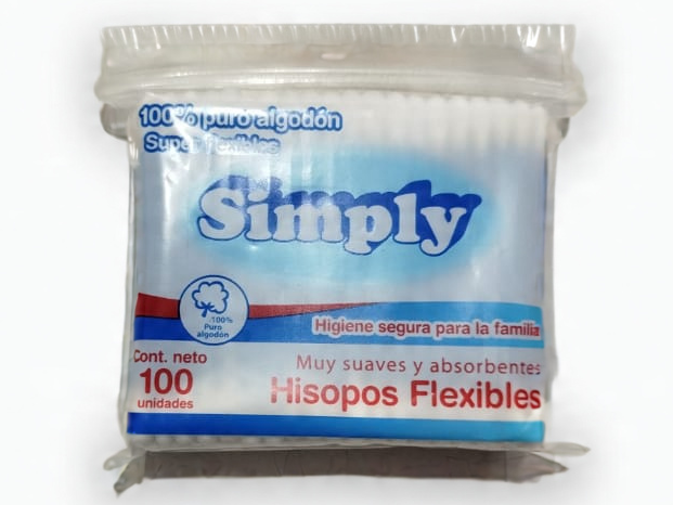 Hisopos SIMPLY x100 unidades