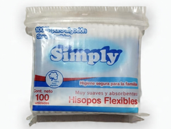 Hisopos SIMPLY x100 unidades
