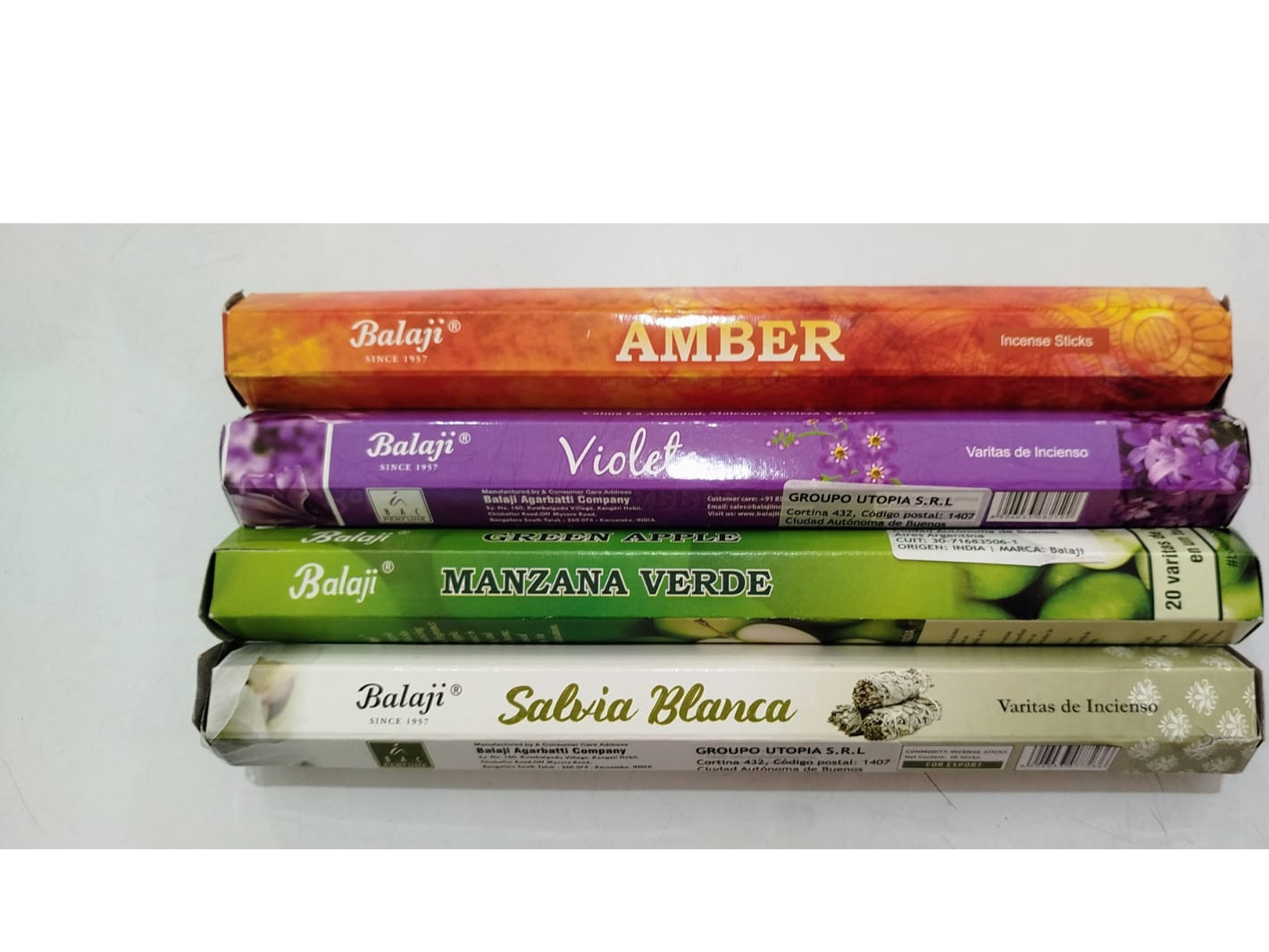 Sahumerio hexagonal "BALAJI"