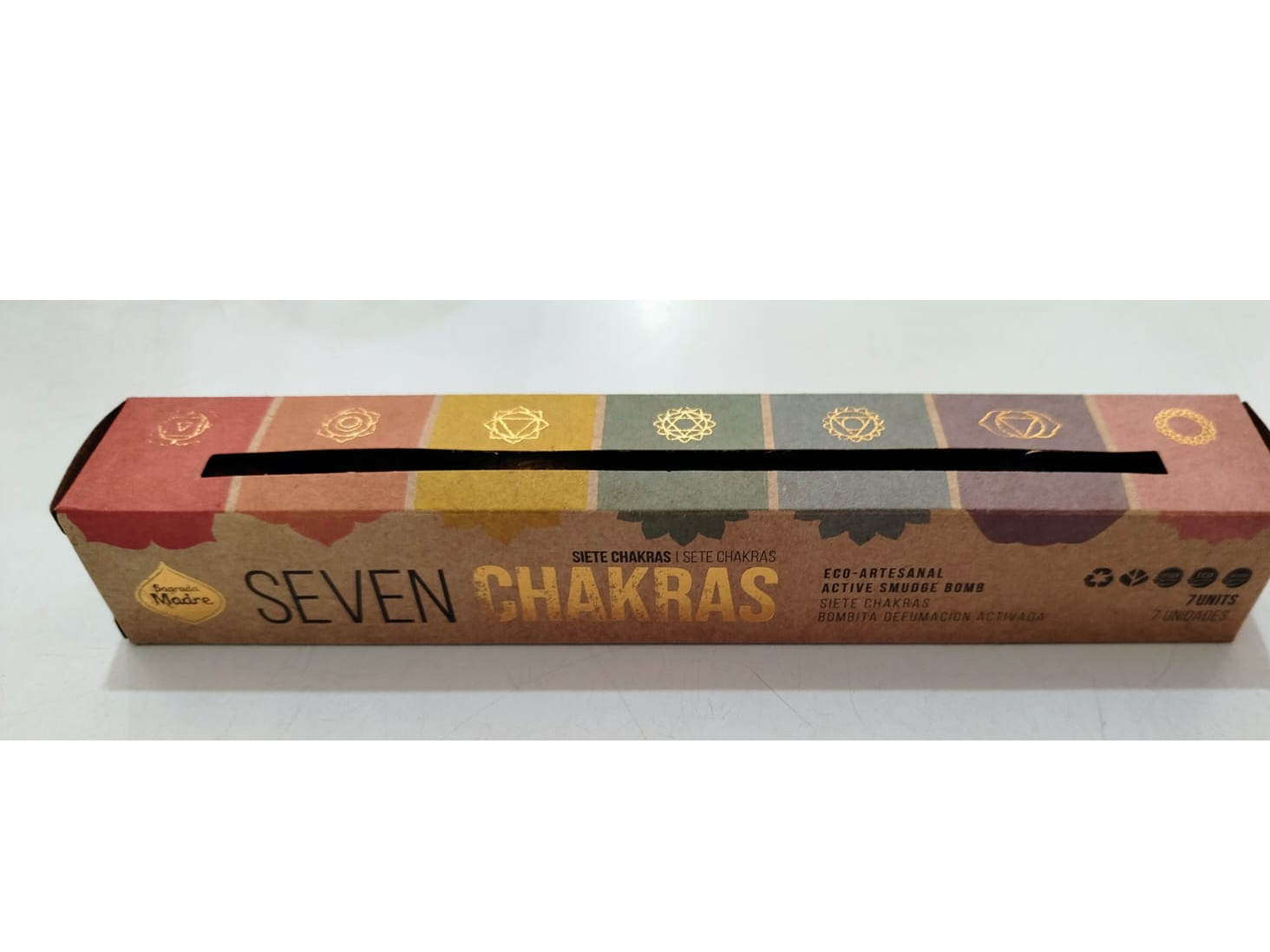 Bombita de defumación activada siete chakras "SAGRADA MADRE"