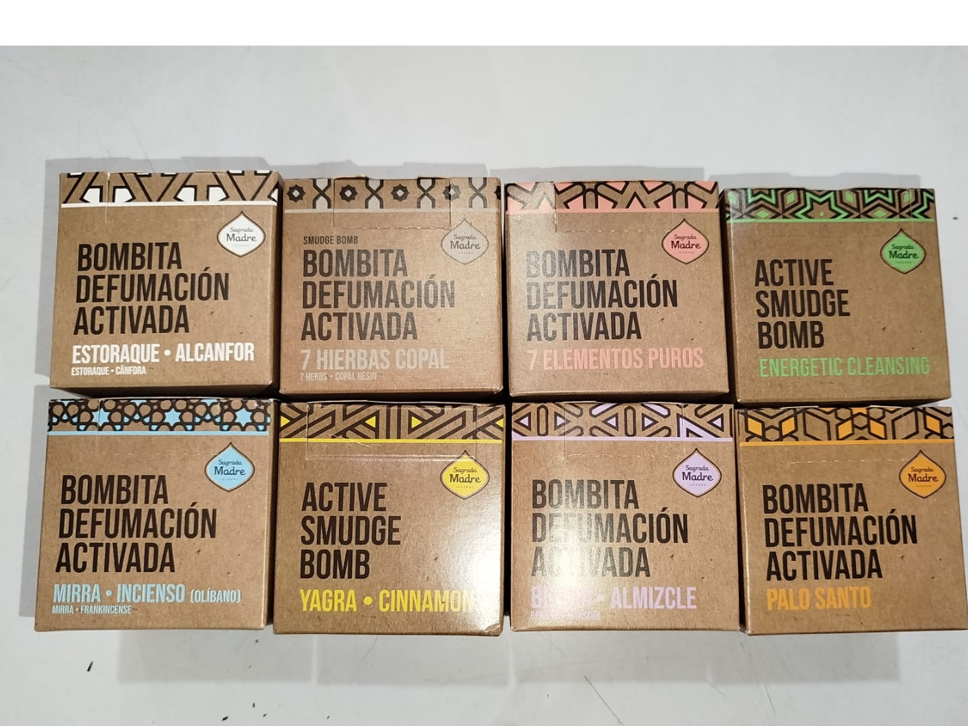 Bombita de defumación activada "SAGRADA MADRE" x 8 unidades