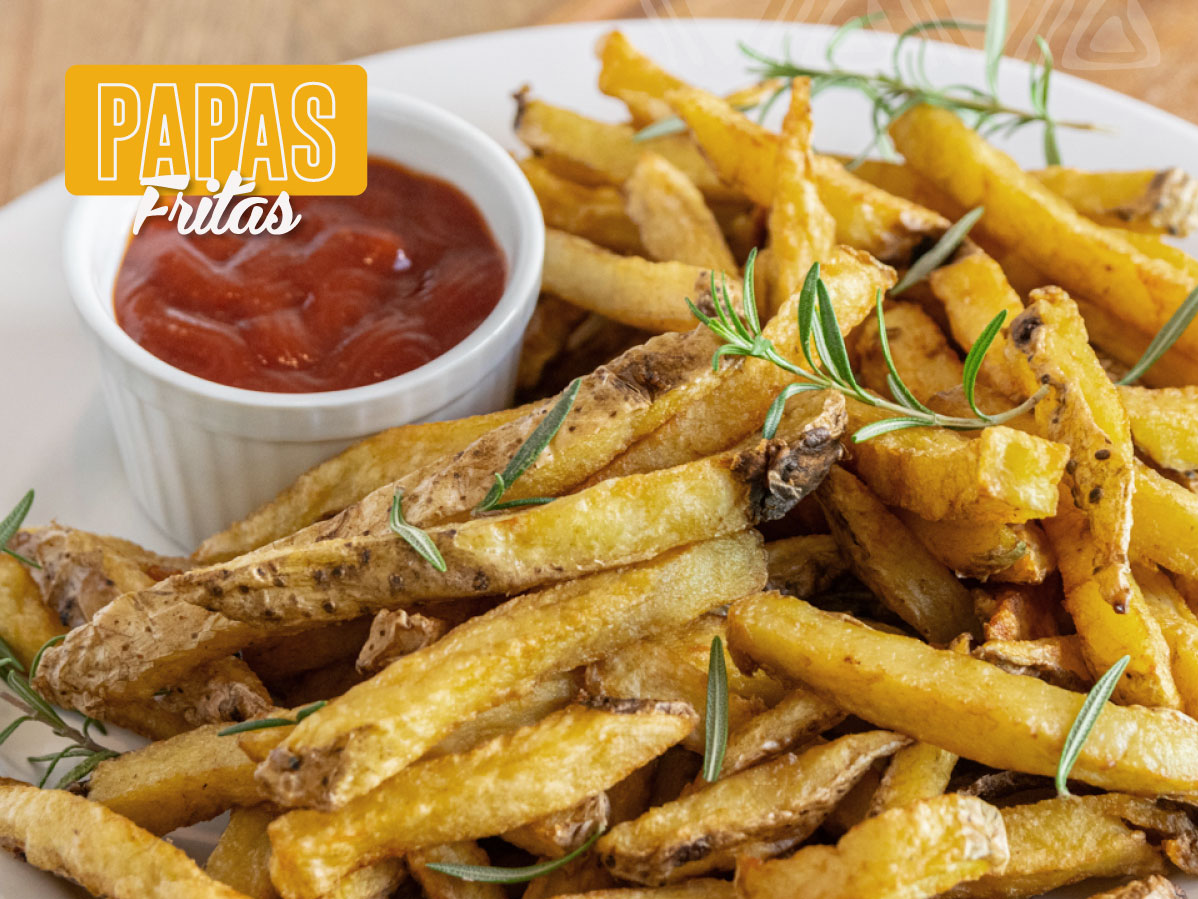 Porción de papas fritas