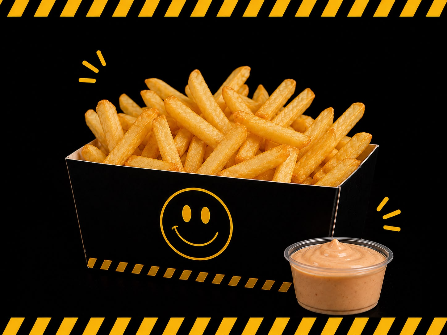 Papas con salsa Black